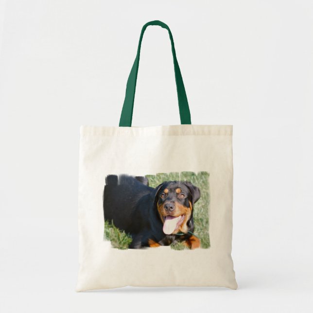 Freundliche Rottweiler Taschen-Tasche Tragetasche (Vorne)