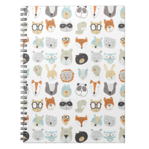Freundliche Tier-Porträts der Gesichts-  Notizblock