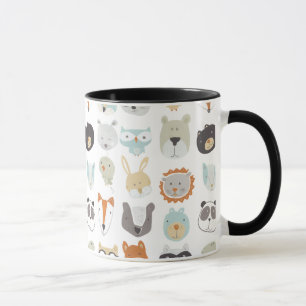 Freundliche Tier-Porträts der Gesichts-  Tasse