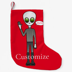 Freundliche Waving Alien Thunder_Cove Kleiner Weihnachtsstrumpf