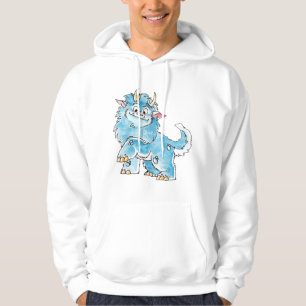 Freundlicher blauer MonsterHoodie Hoodie