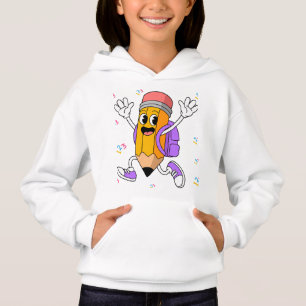 Freundlicher Bleistift Back to School Design. Hoodie
