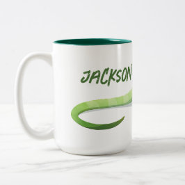 Freundlicher Echse Mit Ihrem Namen Zweifarbige Tasse
