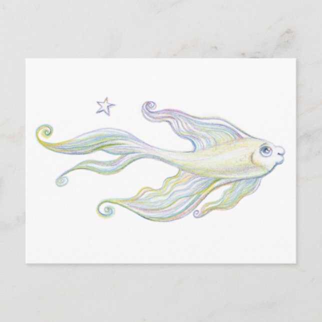 Freundlicher Fisch Postkarte (Vorderseite)