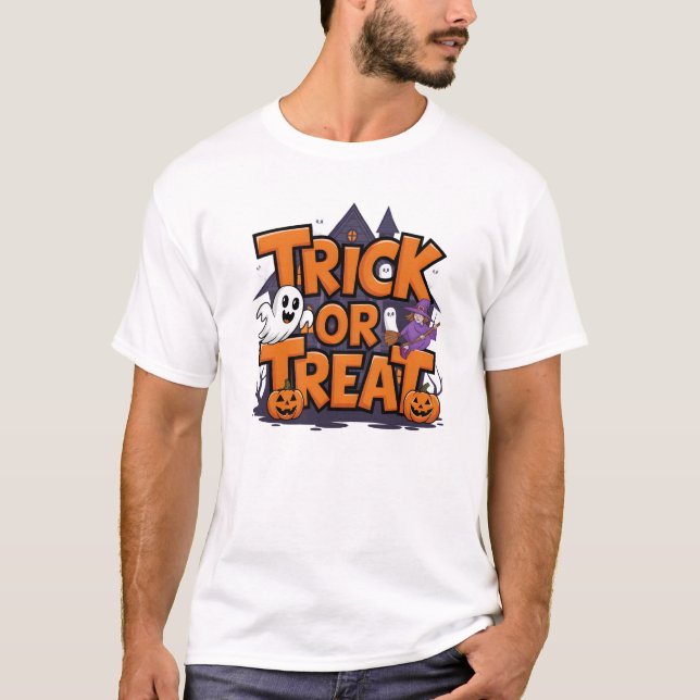 Freundlicher Halloween-Spaß mit Süßigkeiten! T-Shirt (Vorderseite)