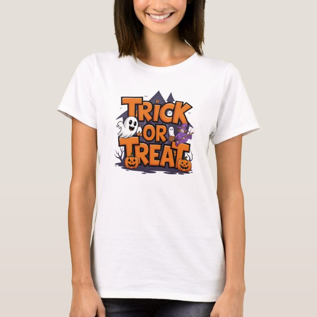 Freundlicher Halloween-Spaß mit Süßigkeiten! T-Shirt (Vorderseite)