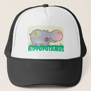 Freundlicher Hippopotamus Truckerkappe