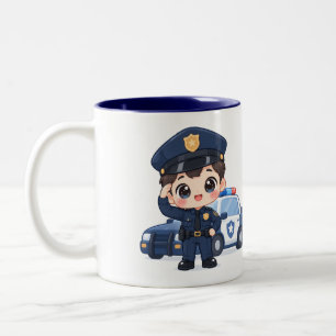 Freundlicher kleiner Offizier Zweifarbige Tasse