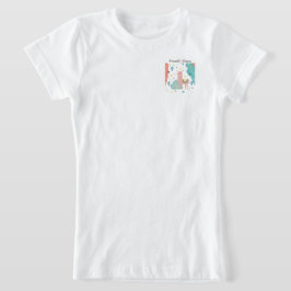 Freundlicher Llama in einer Landschaft Girls T-Shirt