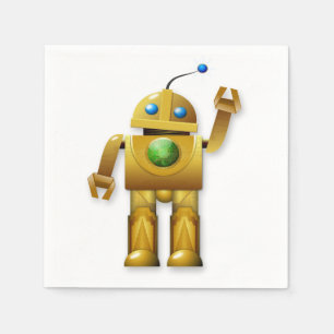 Freundlicher Roboter-Papierservietten Serviette