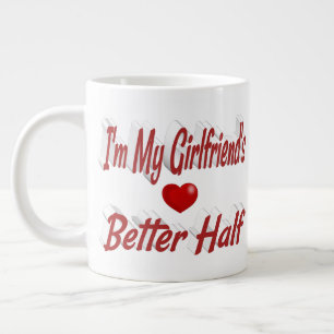 Freundlicher roter Text Jumbo-Tasse
