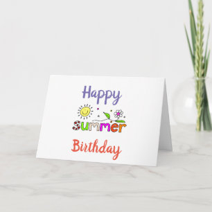 FREUNDLICHER ****SOMMER**** BIRTHTAG FÜR SIE! KARTE