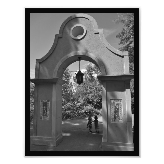 Freundlicher Spaziergang Fotodruck (Vorne)