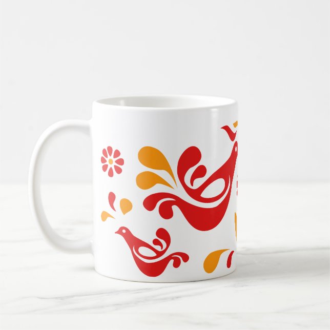 Freundlicher Vogel Kaffeetasse (Links)