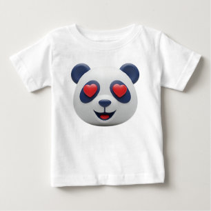 Freundliches 3D-Panda-Erfolgsicon Baby T-shirt