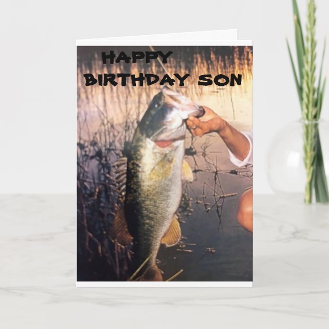 FREUNDLICHES **BIRTHTAG** FÜR MEINE **SON** KARTE (Vorderseite)