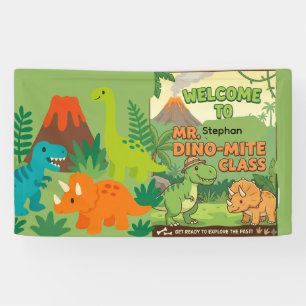 Freundliches Dinosaurier-Dino-Mite-Klassenzimmer-W Banner