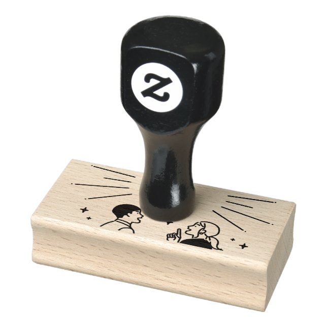 Freundliches Ehepaar Gummistempel (Stempel)