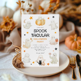 Freundliches Ghosts Spooktacular Kids Halloween-Pa Einladung