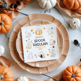 Freundliches Ghosts Spooktacular Kindergeburtstag Serviette