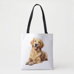 Freundliches Golden Retriever Smile - Loyal Dog Po Tasche
