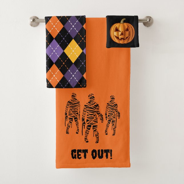 Freundliches Halloween-Bad Badhandtuch Set (Insitu)
