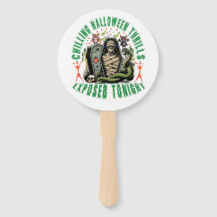 Freundliches Halloween Mummy Art für festliche Dek Fächer