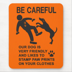 FREUNDLICHES HUNDE NICHT GEFÄHRLICH (ACHTEST) ZEIC MOUSEPAD