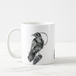 Freundliches Krähenposter Kaffeetasse