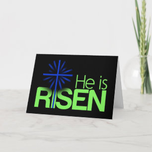 **** FREUNDLICHES LEICHT*** FÜR "ER IST RISEN" FEIERTAGSKARTE