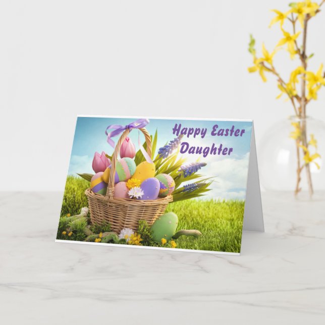 FREUNDLICHES OSTERES **DAUGHTER** HOFFEN, DASS ES  KARTE (Gelbe Blume)
