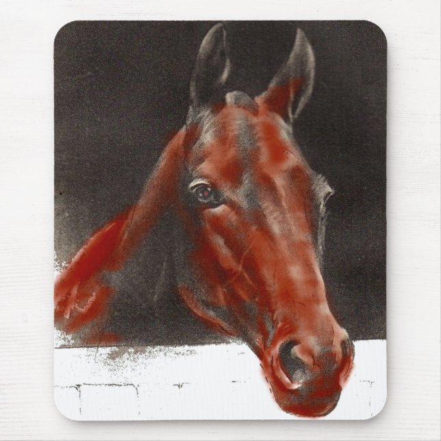 freundliches Pferd Mousepad (Vorne)