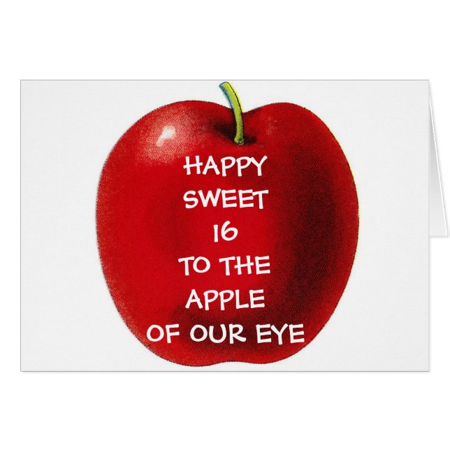 FREUNDLICHES SWEET16 AUF PAPEL UNSERES AUFS (Vorderseite (Horizontal))
