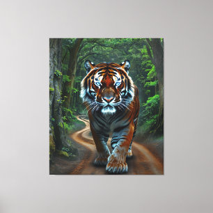 Freundliches Viertel Tiger Leinwanddruck