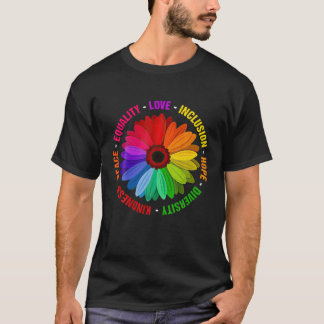 Freundlichkeit Frieden Gleichheit Liebe Inklusion T-Shirt