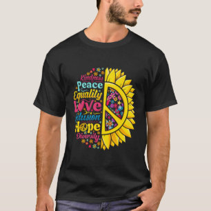 Freundlichkeit Frieden Gleichstellung Liebe Einbez T-Shirt