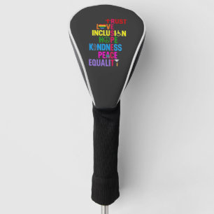 Freundlichkeit Frieden Gleichstellung Liebe Inklus Golf Headcover
