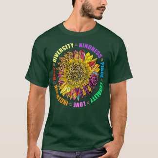 Freundlichkeit Friedensgleichheit Einbeziehung der T-Shirt