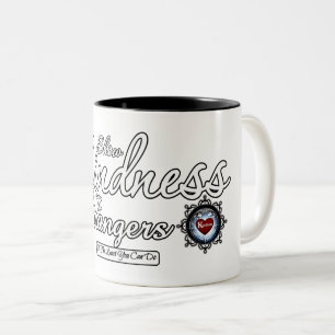 Freundlichkeit gegenüber Fremden zeigen Zweifarbige Tasse
