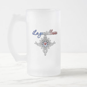 Freundlichkeit in französischer Farbe Mattglas Bierglas