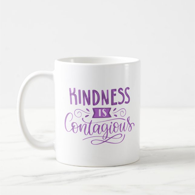 Freundlichkeit ist ansteckend kaffeetasse (Links)