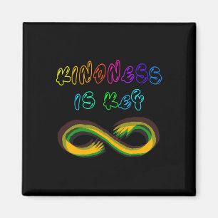 Freundlichkeit ist der Schlüssel Autism Awareness Magnet