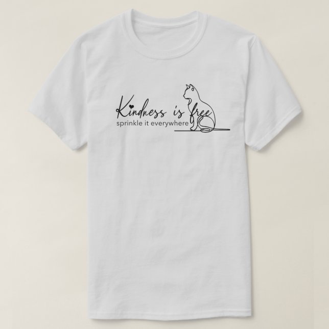 Freundlichkeit ist frei, um es überall zu verbreit T-Shirt (Design vorne)