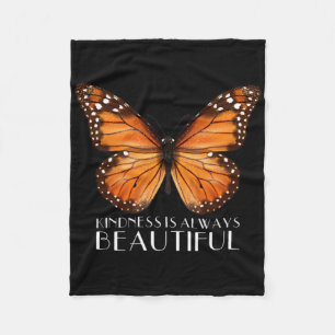 Freundlichkeit ist immer schön Monarch Butterfly G Fleecedecke