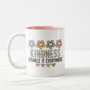 Freundlichkeit ist kostenlos, Daisy Positives Zita Zweifarbige Tasse