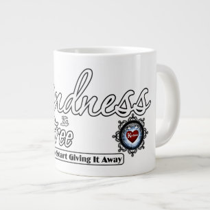 Freundlichkeit ist kostenlos Jumbo-Tasse