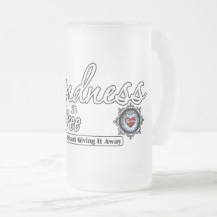 Freundlichkeit ist kostenlos mattglas bierglas