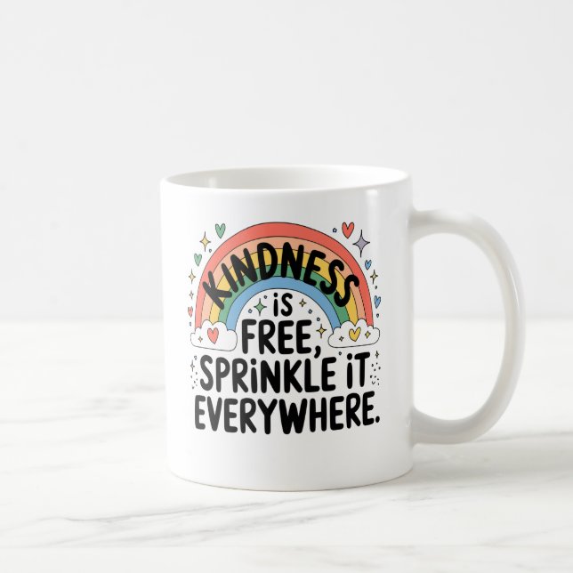 Freundlichkeit ist überall frei, witzig kaffeetasse (Rechts)