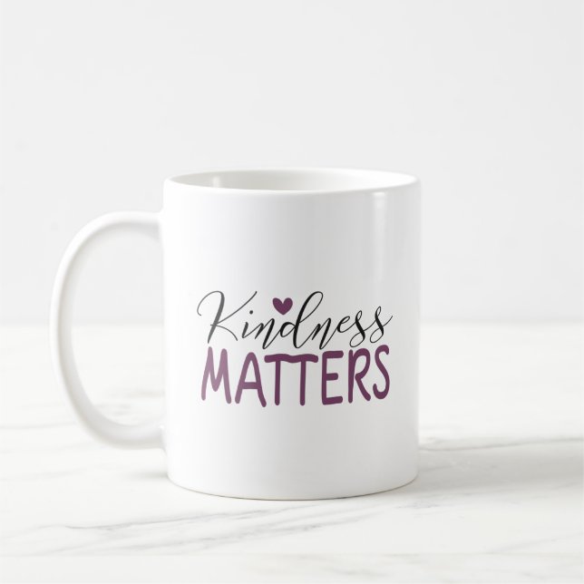 Freundlichkeit ist wichtig für die Tasse (Links)