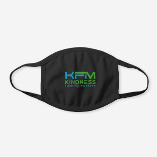 Freundlichkeit Schwarze Baumwoll Mund-Nasen-Maske
